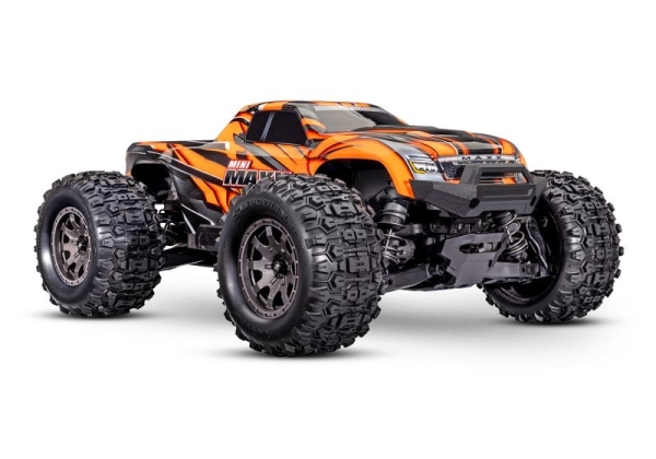 TRX107154-1-ORNG MINI-MAXX 4WD orange BL-2S Brushless, HD-Teile, mit Akku/Lader